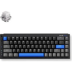 Mchose Ace 68 Turbo Ασύρματο Μηχανικό Gaming Πληκτρολόγιο 65% με Mount Tai Magnetic Διακόπτες RGB Black Blue