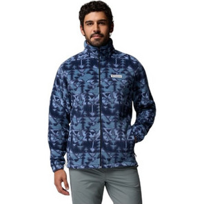 Columbia Steens Mountain Ανδρική Ζακέτα Fleece με Φερμουάρ Μπλε 1478231-467