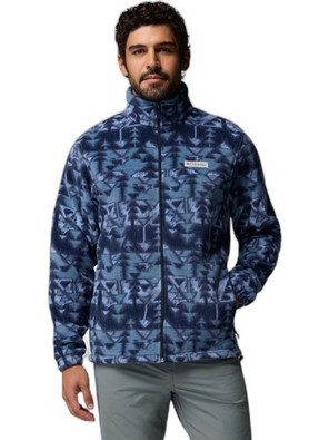 Columbia Steens Mountain Ανδρική Ζακέτα Fleece με Φερμουάρ Μπλε 1478231-467