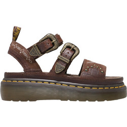 Dr. Martens Gryphon Quad Γυναικεία Σανδάλια Suede Καφέ 31546201