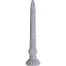 Power Monsters Basilisk Dildo με Βεντούζα 43cm Γκρι