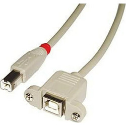 Lindy 31800 Καλώδιο USB-B Male 2.0 to USB-B Female 0.5m Beige