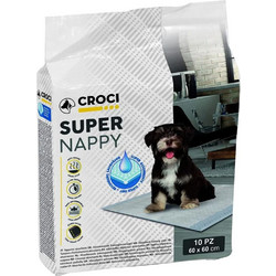 Croci Spa Super Nappy Επιδαπέδιες Πάνες Σκύλου 60x60cm 10τμχ