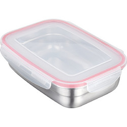 Pal Δοχείο Φαγητού Inox 600ml Ασημί Κόκκινο