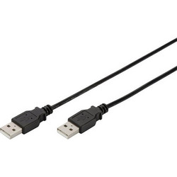 Digitus AK-300101-010-S Καλώδιο USB-A Male 2.0 to USB-A Male 1m Black