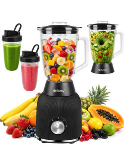 Ruhhy Μπλέντερ για Smoothie με Γυάλινη Κανάτα 1.5lt 1200W