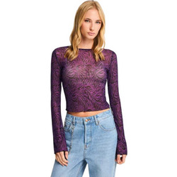 Funky Buddha Γυναικείο Χειμερινό Crop Top Μωβ FBL014-101-17