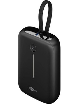 Goobay 76251 Power Bank 10000mAh 20W με Ενσωματωμένο Καλώδιο USB-C Black