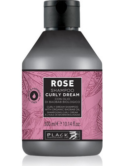 Black Professional Line Rose Curly Dream Σαμπουάν για Επανόρθωση για Σγουρά Μαλλιά 300ml