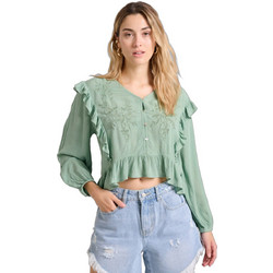 Funky Buddha Γυναικείο Καλοκαιρινό Crop Top Πράσινο Mint FBL009-124-17