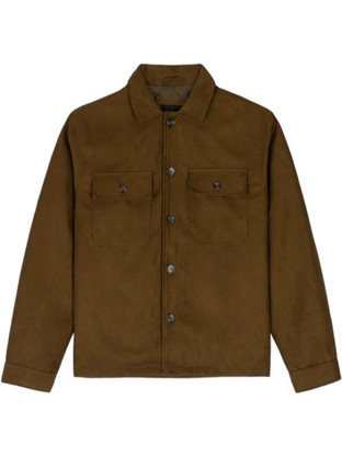 Boston Ανδρικό Πουκάμισο Overshirt Καφέ 35-83652