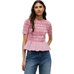 Tommy Hilfiger Γυναικείο Καλοκαιρινό Crop Top Βαμβακερό Ροζ WW0WW49886