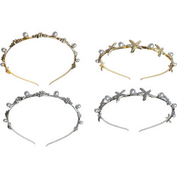 RO Accessories Στέκα Μαλλιών Μεταλλική Πολύχρωμη 14-0369