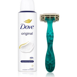 Dove Original Deodorant 150ml + Razor 1τμχ