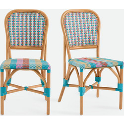 La Redoute Musette Πολυθρόνα Κήπου Bamboo Πολύχρωμη 2τμχ