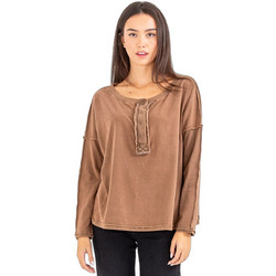 Libertee Γυναικείο Χειμερινό Top Βαμβακερό Καφέ 2411386