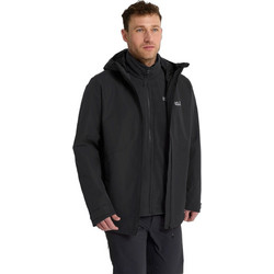 Jack Wolfskin Ανδρικό Μπουφάν Χειμωνιάτικο Μαύρο A66291-6000