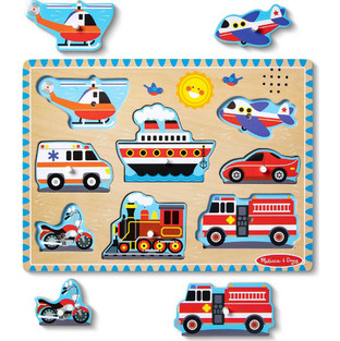 Παιδικό Puzzle Melissa & Doug Sound Vehicles 8 Κομμάτια