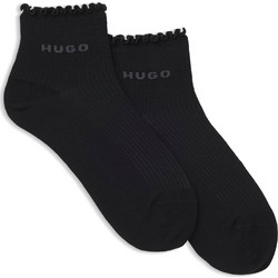 Hugo Γυναικείες Κάλτσες Κοντές Μαύρες 2Pack 50560891-001