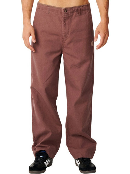 Rip Curl Ανδρικό Παντελόνι Chino Loose Εφαρμογή Μπορντό 032MPA-0309