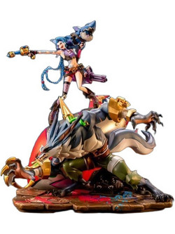 PureArts League of Legends: Jinx & Warwick 1/10 Φιγούρα 37cm