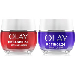 Olay Regenerist Day Cream SPF30 50ml + Retinol 24 Night Cream 50ml