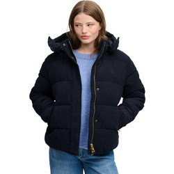 Superdry Γυναικείο Μπουφάν Χειμωνιάτικο Puffer Μακρύ Navy Μπλε W5012208A-98T