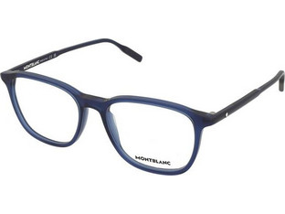 Montblanc MB0085O 013 Ανδρικός Σκελετός Γυαλιών Οράσεως Κοκάλινος Μπλε