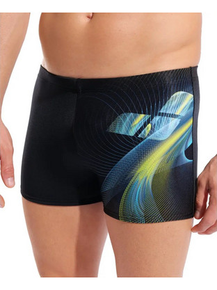 Arena Jellyfish Αθλητικό Ανδρικό Μαγιό Boxer με Σχέδια Μαύρο 011713-550