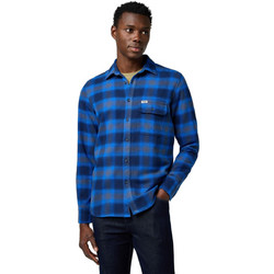 Wrangler Ανδρικό Πουκάμισο Βαμβακερό Καρό Μακρυμάνικο Κανονική Γραμμή Μπλε 112371524