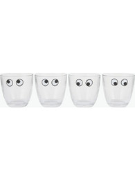 Anya Hindmarch Life Eyes Σετ Φλιτζάνια Espresso Γυάλινα Διαφανή 4τμχ 69350