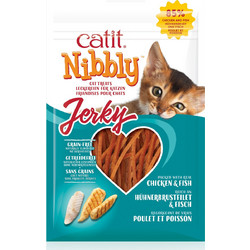 Catit Nibbly Jerky with Chicken & Fish 30gr