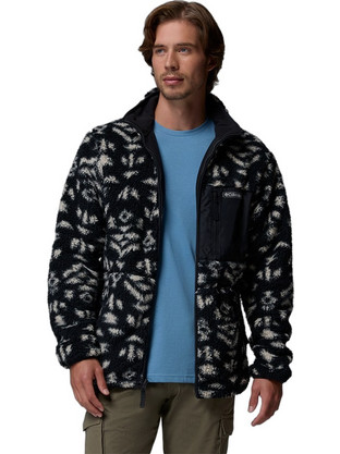 Columbia Ανδρική Ζακέτα Fleece με Φερμουάρ Μαύρη 2135651-012