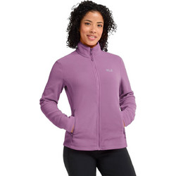 Jack Wolfskin Γυναικεία Ζακέτα Φούτερ Κοντή με Φερμουάρ Μωβ A65796-H0133