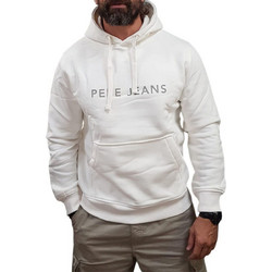 Pepe Jeans Ανδρικό Φούτερ με Κουκούλα & Τσέπες Λευκό PM5800256-803
