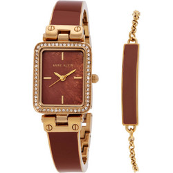 Anne Klein Γυναικείο Ρολόι με Καφέ Μεταλλικό Μπρασελέ 3898RUST