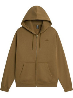 The North Face Ανδρική Ζακέτα Φούτερ με Κουκούλα και Φερμουάρ Καφέ NF0A8FDE2EK