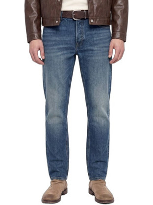Jack & Jones Ανδρικό Τζιν Παντελόνι Ελαστικό Κανονική Εφαρμογή Navy Μπλε 12300785