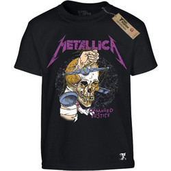 Takeposition Metallica Dmaged Justice Παιδικό T-Shirt Κοντομάνικο Μαύρο 806-7787