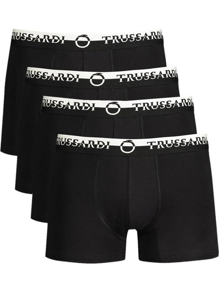Trussardi Ανδρικά Μποξεράκια Σετ 4Pack Μαύρα TRU4UTR03