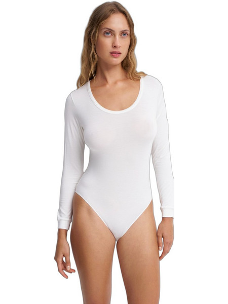 Luna Touch Comfort Μακρυμάνικα Γυναικεία Κορμάκια Slip Λευκά 84595