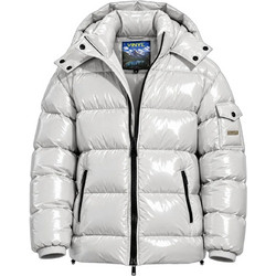Vinyl Art Clothing Ανδρικό Μπουφάν Χειμωνιάτικο Puffer Λευκό 28530-02