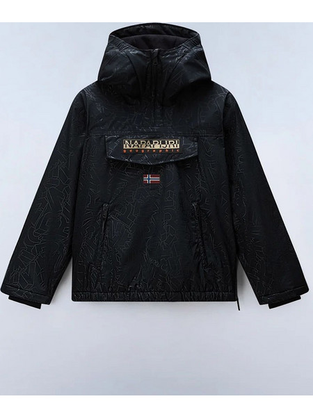 Napapijri Παιδικό Μπουφάν Χειμωνιάτικο Pullover Αδιάβροχο Μαύρο NP0A8A6J-FQR