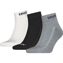 Levi's Ανδρικές Κάλτσες Κοντές Μαύρες Λευκές Γκρι 3Pack 701239474-003
