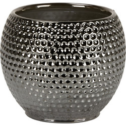 Scheurich Titanium Κασπώ Εσωτερικού Χώρου Πήλινο Ασημί 15x16cm 732/18