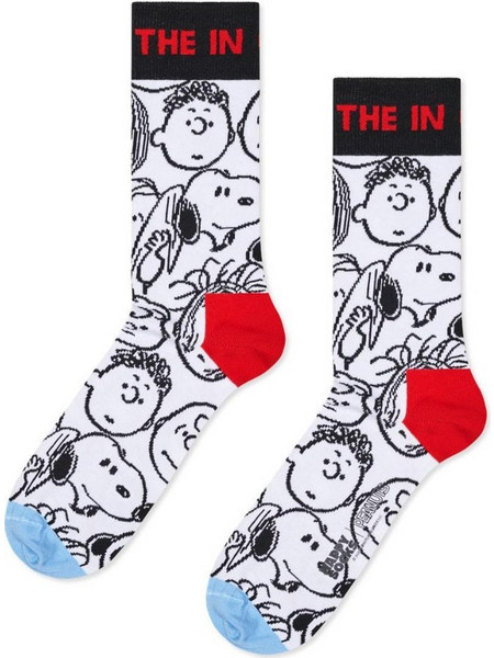 Happy Socks Peanuts The In Crowd Fleece Ανδρικές Κάλτσες Ψηλές με Σχέδια Πολύχρωμες P006669-1