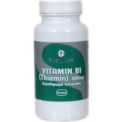 Health Sign B1 Thiamin 100mg 90 Ταμπλέτες