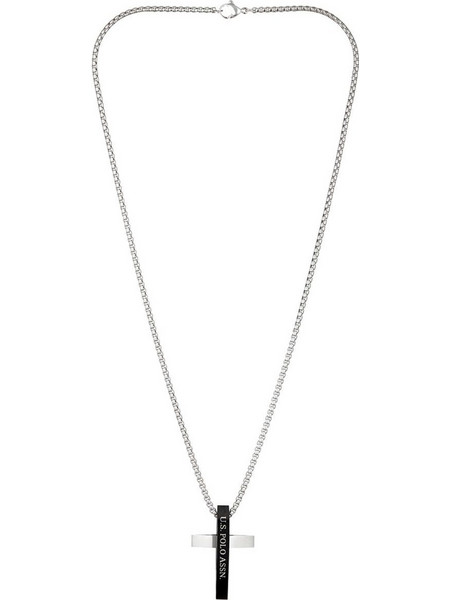 U.S. Polo Assn. Ανδρικό Κολιέ Σταυρός από Ατσάλι JW6004NK