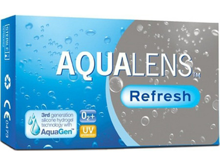 Cooper Vision Aqualens Refresh Μηνιαίοι Φακοί Επαφής Σιλικόνης Υδρογέλης με Φίλτρο UV 3τμχ