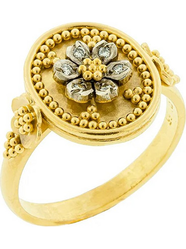 Million Diamonds Γυναικείο Δαχτυλίδι από Χρυσό 22K Χρυσό με Διαμάντι RΚ3968